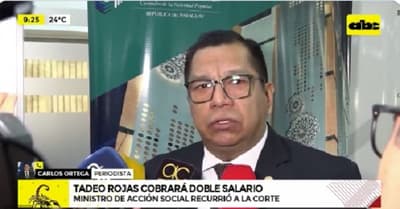 Tadeo Rojas percibirá salario más jubilación