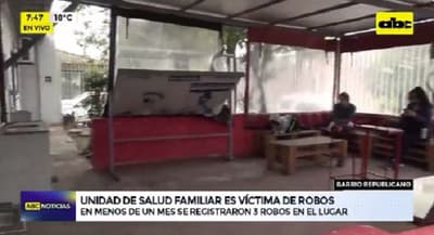 Denuncian ola de robos en la USF del barrio Republicano