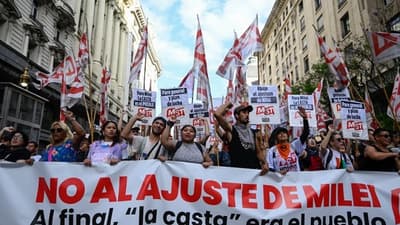 Sindicatos convocan huelga general contra reformas de Milei