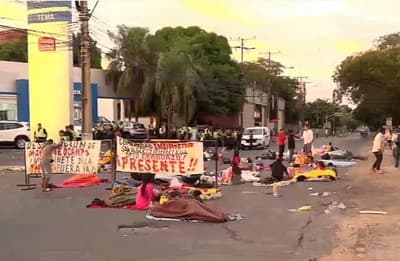 Indígenas de Caaguazú protestan en Asunción por falta de servicios básicos