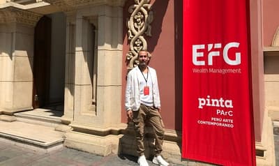Marcos Benítez, único paraguayo en feria Pinta ParC Perú