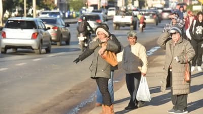 Frío y vientos del sur marcan el inicio de la semana