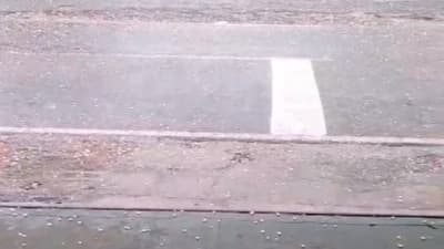 Caen granizos en Caaguazú tras alerta de tormentas eléctricas
