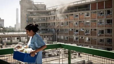 Misil iraní golpea hospital e Israel ataca reactor nuclear