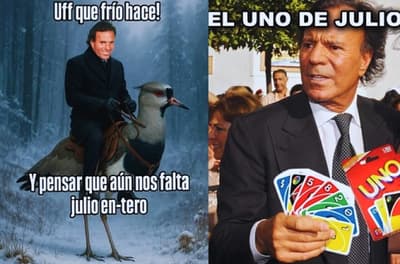 Julio Iglesias vuelve cada invierno: el meme que nunca pasa de moda