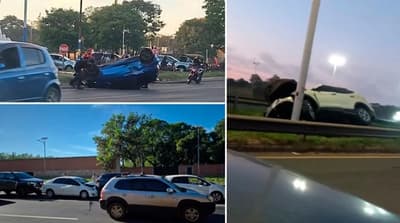 Accidentes consecutivos complicaron rutas del área metropolitana