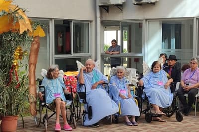 Pesebre viviente reunió a abuelitos del Complejo Santo Domingo