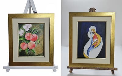 Adultos mayores exhiben trabajos en feria de arte terapia