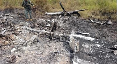 Hallan avioneta boliviana incinerada en Concepción