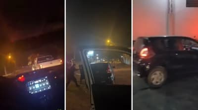 Conductora de plataforma se tiró del auto para escapar de un robo: dos detenidos tras persecución