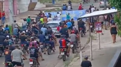 Con caravanas de motos despidieron a “Pingüi”, delincuente fallecido en un tiroteo en Fernando de la Mora