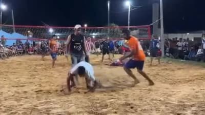 Pelea tras partido de piki vóley en Concepción