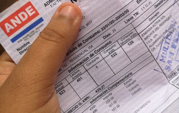 ANDE advierte que requiere subir tarifas para inversiones