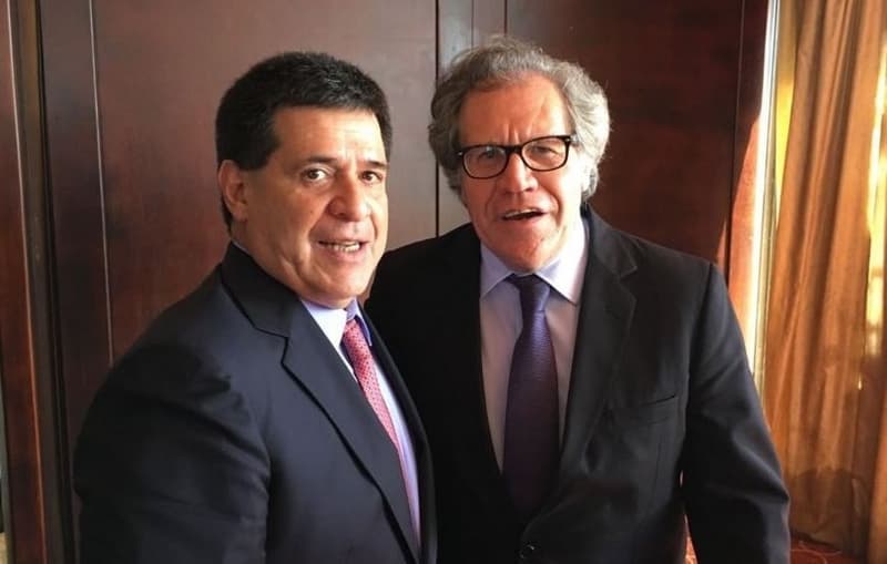 Tras cita con masones, jefe de la OEA visitará a Cartes