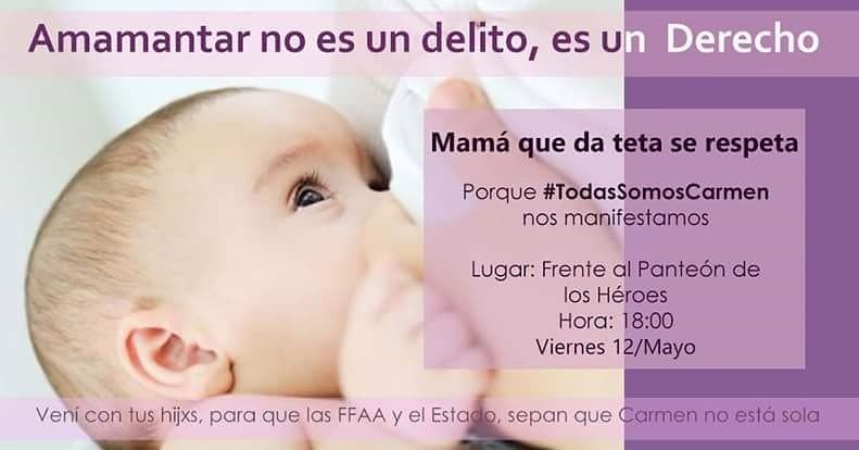 Militar, con prisión preventiva por reclamo sobre amamantamiento