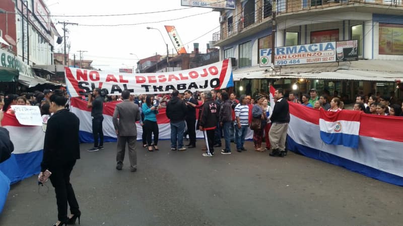 Julia Miranda Cueto bloqueada por manifestación