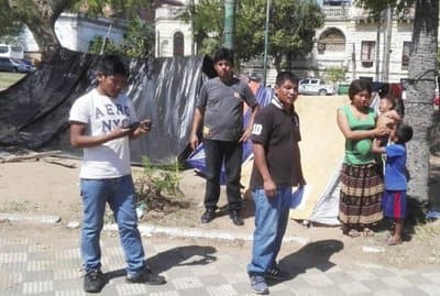 Indígenas reclaman cumplimiento de sus reclamos