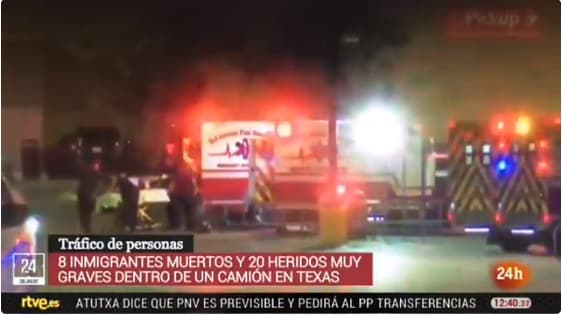 Muertos y heridos en un camión en Texas