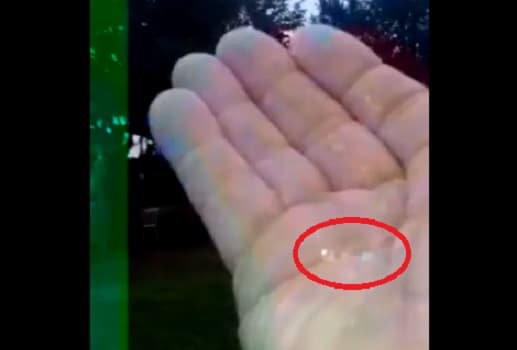 Aguanieve sorprende en Caazapá