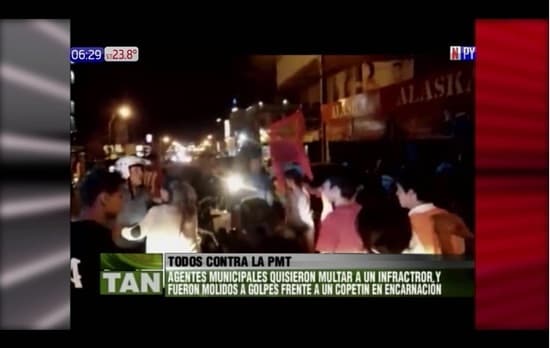 Atacan a agentes de la PMT en Encarnación