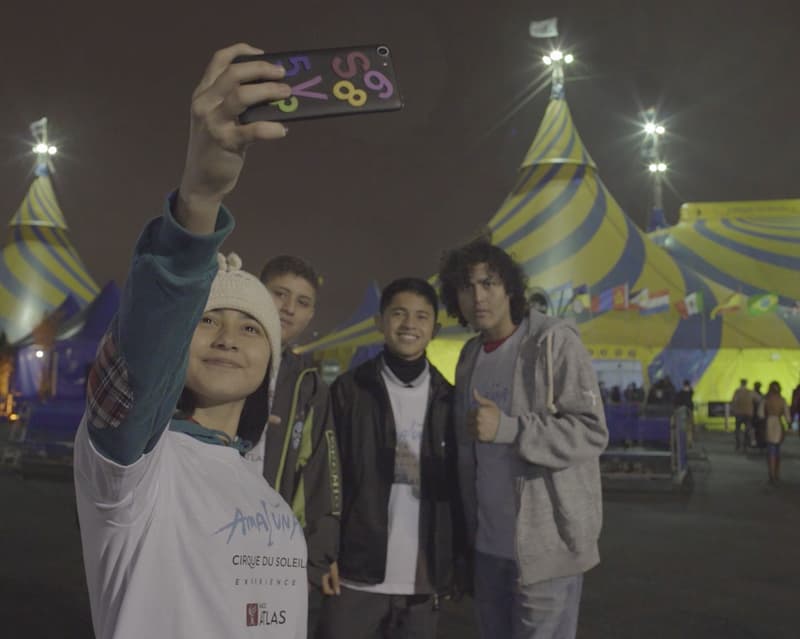 Niños de la fundación Rocio Cabriza conocieron el Cirque Du Soleil