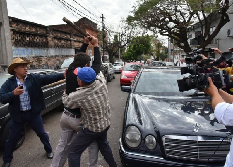 Violencia en marcha campesina