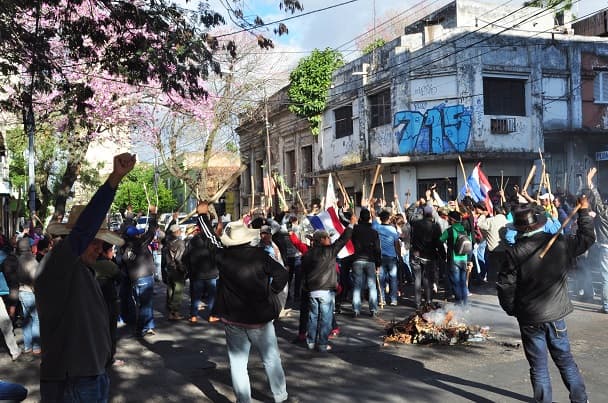 Campesinos se movilizan en la capital y ocho departamentos