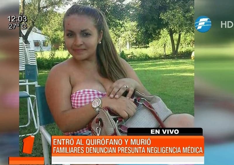 Entró a operarse de la rodilla y murió