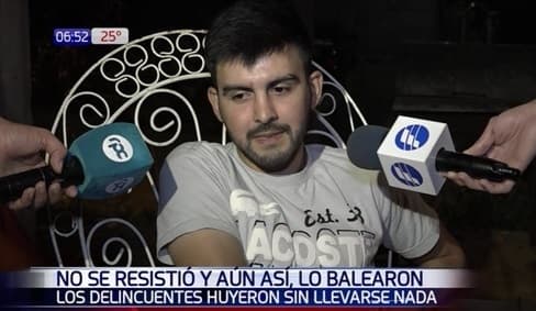En intento de asalto disparan a víctima
