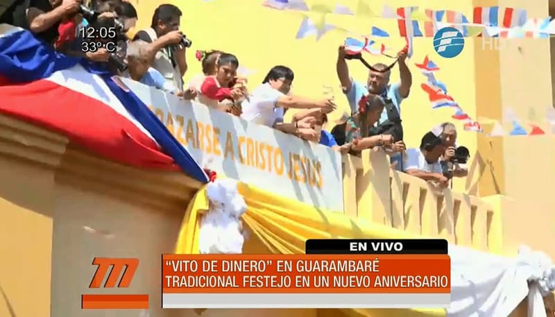 Tradicional vito de dinero se repite en Guarambaré