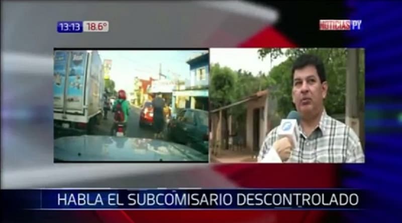 Furia en el tránsito: Subcomisario afirma que solo respondió a violencia