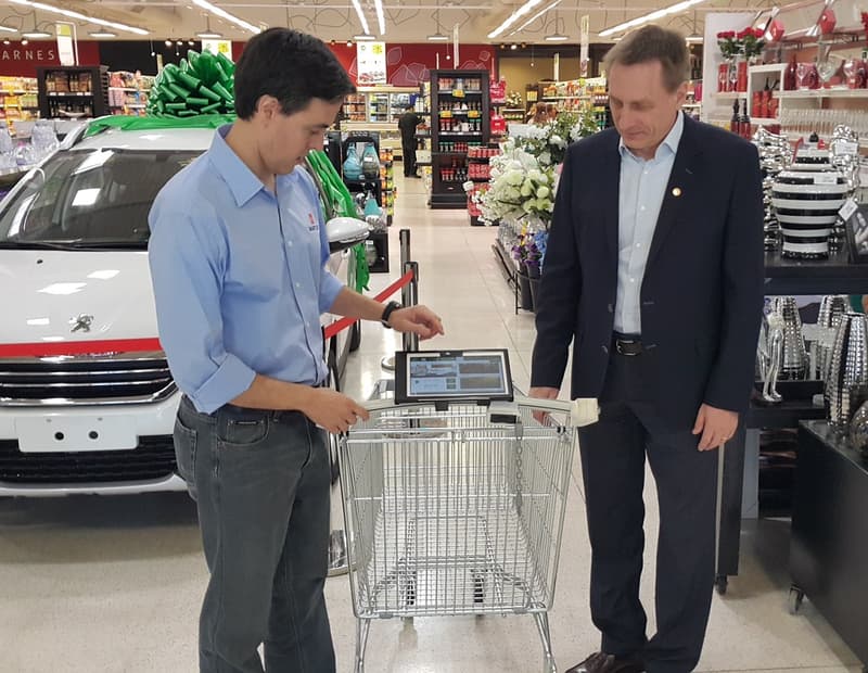 Lanzan el primer carrito digital para supermercados