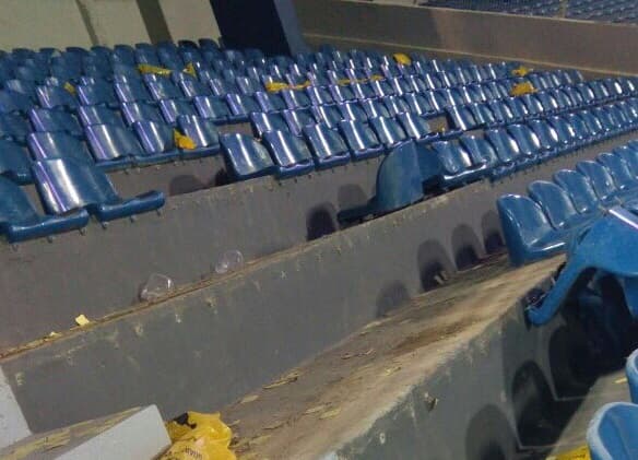 Suspensión provisoria para hinchada por daños en la Nueva Olla