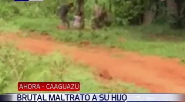 Padre ató y castigó a su hijo