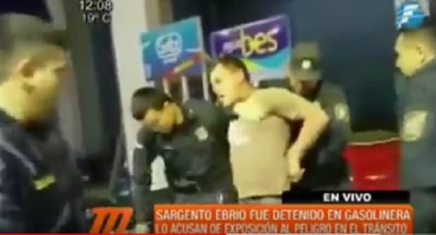 Detienen a militar por realizar “trompos” con su vehículo