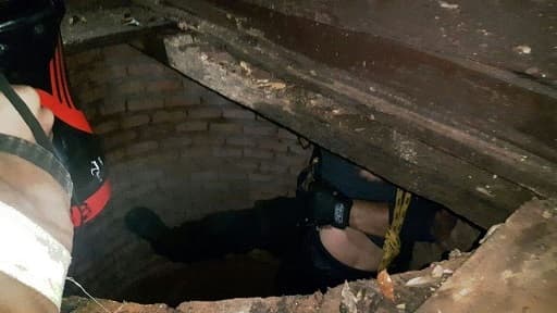 Rescatan a niño que cayó a un pozo