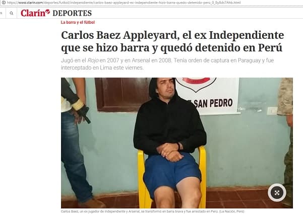 “Aquiles” fue detenido en Perú, según Clarín