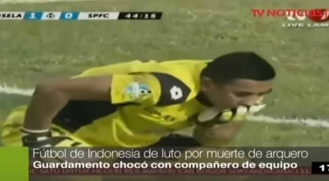 Arquero muere luego de chocar contra compañero