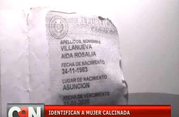 Identifican a mujer que fue calcinada