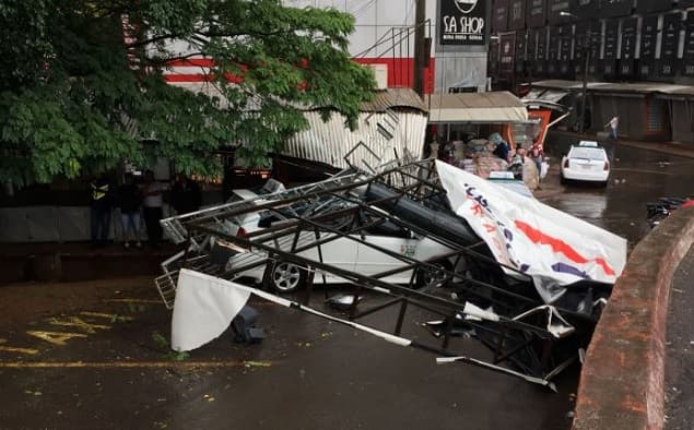 Temporal deja daños severos en Alto Paraná