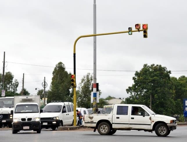 Eliminan giros a la izquierda sobre ruta Transchaco