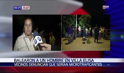 Balean a un hombre en Villa Elisa