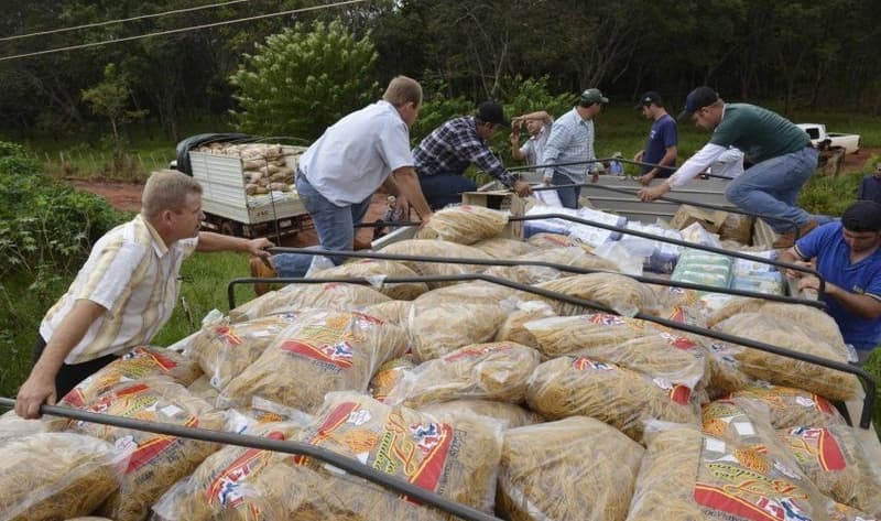 Menonitas entregan víveres a pedido de secuestradores