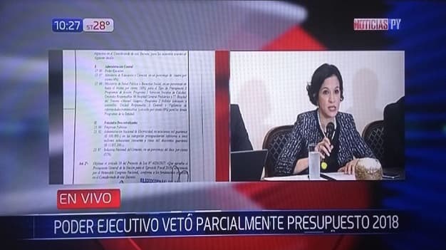 Cartes veta parcialmente ley de presupuesto