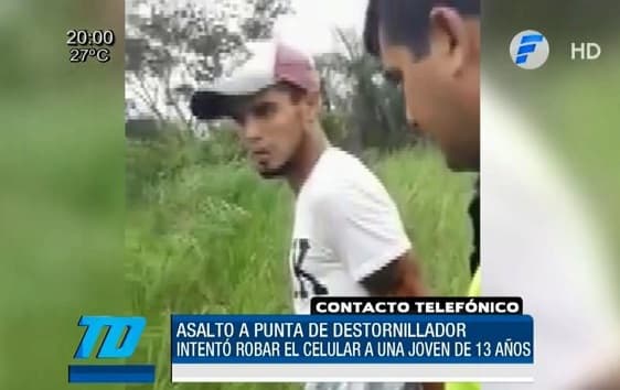Hombre asaltó a punta de destornillador