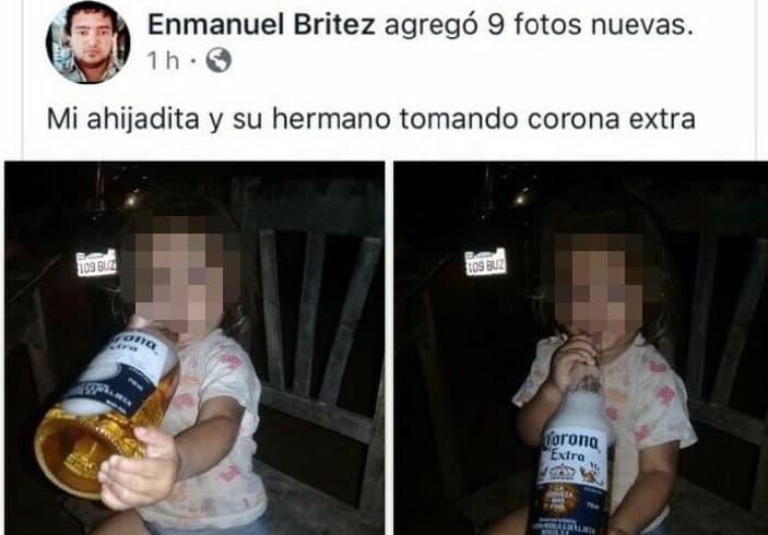 Buscan a quien dio de beber a bebé