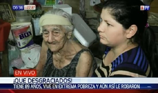 Delincuentes no perdonan y roban a anciana