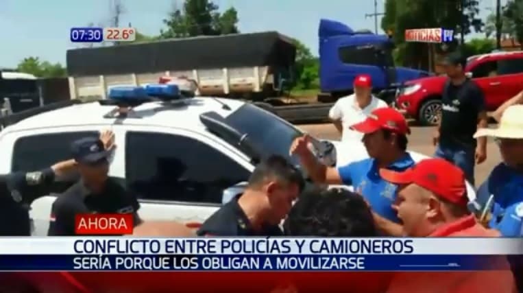 Retención de camioneros genera conflicto en Ciudad del Este