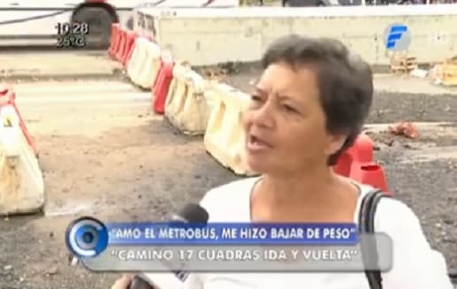 Mujer bajó de peso gracias al metrobús