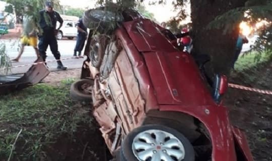Joven choca contra un árbol y fallece en Caaguazú